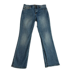 Lauren Jeans Classic Straight Womens 10P Ralph LRL Co Stretch Blue Denim
